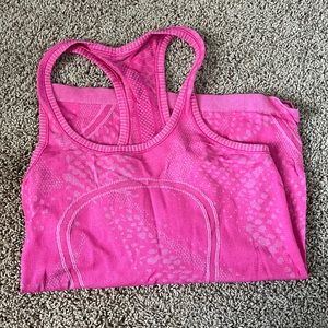 pink lululemon tank